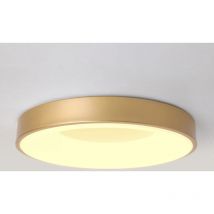 Wottes - led Deckenleuchte Rund Deckenlampe Metall Acryl Pendelleuchte Goldene 18W Ø30CM für Küche Wohnzimmer Flur - Warmweißes Licht