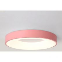 Wottes - led Deckenleuchte Rund Deckenlampe Metall Acryl Pendelleuchte Rosa 18W Ø30CM für Küche Wohnzimmer Flur - Neutrales Licht