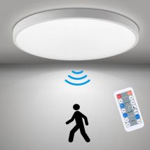 Led Deckenleuchte Rund Weiß Panel mit Bewegungsmelder 4000K