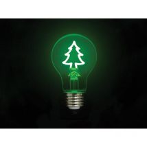 LED Deko Leuchtmittel Weihnachtsbaum Grün mit E27 Fassung