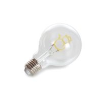 Vellight Led-lampe In Glühlampenform, Schneemann, Dekorativ, Blaues Filament, 2 W, E27, 60 Lm, Lebensdauer, 25000 H