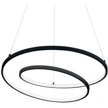 Led Dekorative Swirl Integrierte Pendelleuchte Schwarz, 3000k