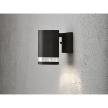 Led Design Außenwandleuchte Downlight aus Aluminium Höhe 13cm, Schwarz