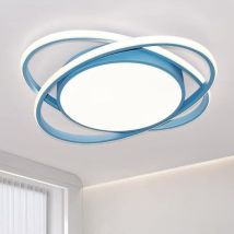Led Dimmbar Deckenleuchte 54w Kinderzimmerlampe Modern Design Blau Deckenlampe Mit Fernbedienung Farbtemperatur Stufenlos Einstellbar 3000-6500k Für 