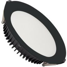 LED-Downlight 40W New Aero Slim 130 lm/W Mikroprismatisch (UGR17) lifud Schwarz Schnitt ø 200 mm Neutrales Weiß 3800K - 4200K 110°