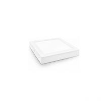 LED-Downlight quadratisch, mattweiße Oberfläche, 12 W, kalt