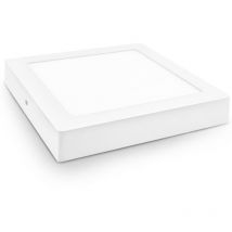 LED-Downlight quadratisch, mattweiße Oberfläche, 24 w, kalt