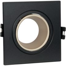 Philips - Aro Downlight Cuadrado Basculante Para Bombilla GU10 / MR16 - - Champagne-Negro
