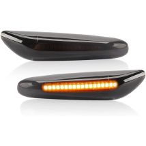 LED Dynamique séquentiel Marqueur latéral Clignotants orange 12V 18 LED 3528 SMD CANBUS sans panne convient Feux de virage pour BMW E46 X5 E53 X3 E83