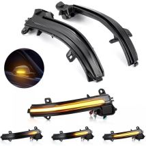 Mumu - led Dynamisches Blinklicht Außenspiegel Blinkerlicht Passend für bmw F20 F21 F22 F30 E84 2/3/4 Serie Spiegelblinker Licht, gelbes Licht 1 Paar