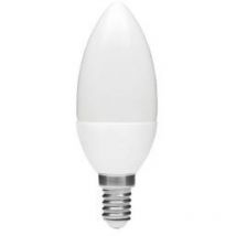 Led E14 flamme - 6W blanc brillant