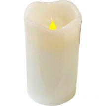 LED Echtwachskerze 7,5 x 12,5 cm-MYW52747