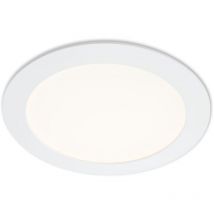 Briloner - Led Einbauleuchte 4000k Ø17cm 12w Ip44 Kunststoff Weiß
