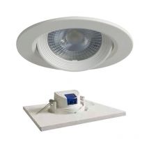 Runder LED-Einbaustrahler 7W 3000K 40° Weiß D307TWW - Duralamp