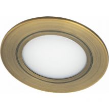 LED Einbauleuchte SL-DUO Spot Messing schwarz gebürstet