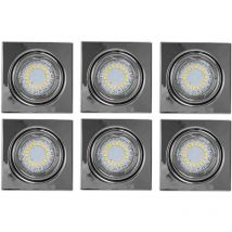 Led 6er Pack Einbau Spot 4,5 Watt Wohnzimmer Diele Lobby Spotlight cristaldream 2305328
