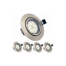LED Recessed Spotlights GU10 6W Ceiling Spotlights AC 230V Warm White 3000K Ceiling Lamp Spotlight Recessed Waterproof IP23 for Living Room Kitchen