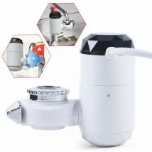 Mumu - LED-elektrischer Durchlauferhitzer, Wasserhahn, Badezimmer, Küche, Anschluss, sofort heiß, 3000 w