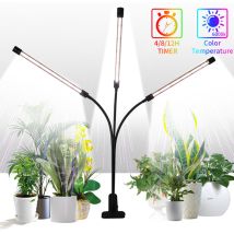 Lifcausal - Grow Light pour les plantes led Grow Light Plant Grow Light 60W avec Clip Luminosité Réglable 4/8 / 12H Timing