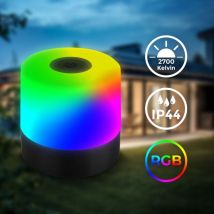 B.k.licht - Tischleuchte - 1,5W, 100lm, kabellos, led, touch, rgbw, schwarz