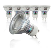 Led Leuchtmittel GU10 10er Set - 5W, 400lm, 3000K, klar
