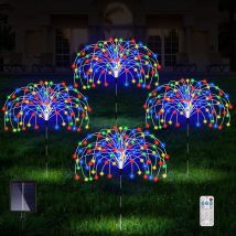 Led feux d'artifice solaires festival extérieur jardin jardin pelouse décoration lights-1 drag 3-360LED (avec télécommande à 17 touches)