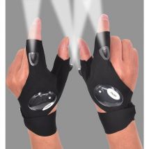 Coavas - led Flashlight Gloves Gifts for Men Father's Day Outdoor Fishing Gloves Gifts for Dad Men with Stretchy Strap Screwdriver for Repairing Cars