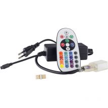 Câble d'Alimentation led Flex Néon 0,5M + Contrôleur pour Ruban led rgb