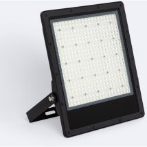 Efectoled - led- Fluter 200W Dimmbar 0-10V 170 lm/W IP65 elegance Slim pro Schwarz 4000K Asymmetrisch 80ox155o Neutralweiß