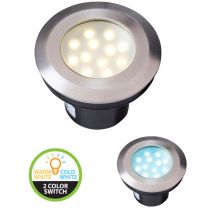 Garden Lights - led Spot Piso incorporado 2W 43lm IP67 - Blanco caliente / frío blanco 3000-6000K