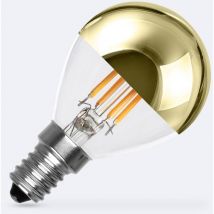 Ledkia - Led-glühbirne Filament E14 4w 400 Lm G45 Gold Reflect 2200k Superwarm