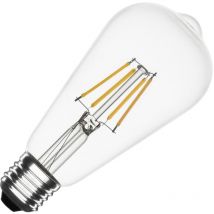 LED-Glühbirne Filament E27 6W 720 lm ST64 No Flicker 4000K Neutralweiß