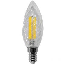 LED-Glühbirne mit gedrehtem Filament, 4 w, E14, 3000 k