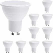 Odipie - led GU10 Spotlight Bulbs, GU10 led Light Bulbs, 7W Cool White (50W Halogen Equivalent) Energy Saving Light Bulb, 600LM 120° Beam