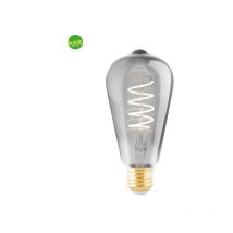 Eglo - Lampadina Vintage E27 4W 2000K Ø64mm Nero-Trasparente Forma ST64