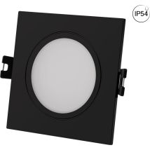 Barcelona LED Einbauring GU10/MR16 – Polycarbonat – IP54 – Ø 75-80 mm – Schwarz/Weiß