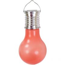 Led Kunststoff Glühbirne Garten-Dekoleuchte Solarlampe Partyleuchte Hängelampe - rot