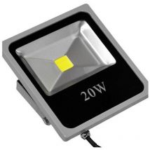 Trade Shop Traesio - Trade Shop - Linterna De Luz Led Slim Ip66 Alta Brillo Luz Blanca Fría 10 20 30 50 w - -20 Vatios -