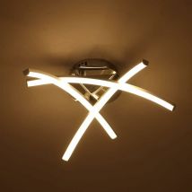 Led Lampade da soffitto, 21W Plafoniera a led moderna a superficie a forma di forcella per soggiorno Camera da letto Scala Plafoniere led, 3500K Luce