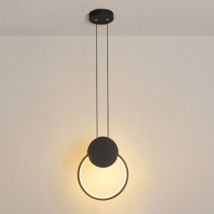 Led Lámpara Colgante de Techo Moderna Iluminación Colgante Ajustable Luz Araña Redonda Luz Blanca Cálida