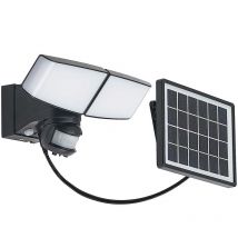 Prios - Lámpara solar exterior 'Kalvito' en Negro de Plástico