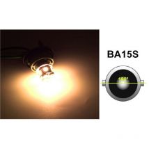 Led-lampen, 22 Smd, Ba15s 1156 (p21w), Gegenüberliegende Kontakte (180°), 12v, Orange/gelbes Licht