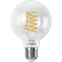 Ledvance - Ampoule led smart+ WIFI,transparente,8W,806lm,forme globe diamètre 80mm, culot E27, lumière blanche réglable (2700-6500K), dimmable,
