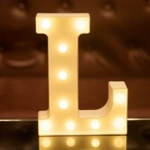 Langray - led Letter Lights Alphabet Light Up Sign for Night Light Home Party Birthday Wedding Bar Decoration led Letter Battery Powered Christmas