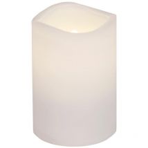 Star Trading - Kerze Paul, Stumpenkerze, Weiß, led, Timer, Warmweiß, Außenbereich, 11,5 cm