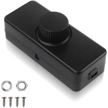 Ztforus - LED-Lichtdimmer, intelligente Tastenschalter und Dimmer, 220–240 V/50 Hz, 3–100 w, geräuschloser, verstellbarer Drehdimmer für LED-Lampen