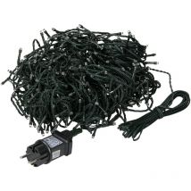 Ecd Germany led Lichterkette für Weihnachten mit 480 LEDs, 36m, Warmweiß, für den Innen- und Außenbereich IP44, Weihnachtsbeleuchtung