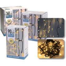 Led Lichterkette Lichtvorhang Dachrrinnenbeleuchtung Eiszapfen Winterdeko warmweiß IP44 600 cm 180 LEDs