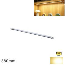 Led-Lichtleiste Für Küchenschränke, Warmes Licht, Handbewegungssensor, Wiederaufladbar, 38 Cm
