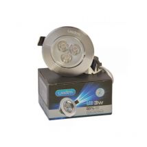 Trade Shop - Foco Led 1w Hasta 24w Empotrable Con Muelle Luz Cálida Fría Sabiduría - -3 Vatios -